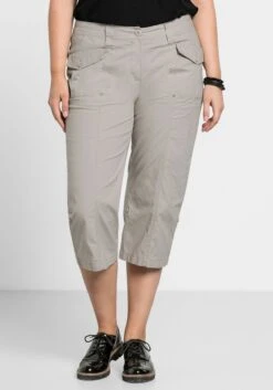 Sheego Gerade 3/4-Hose Mit Krempelfunktion