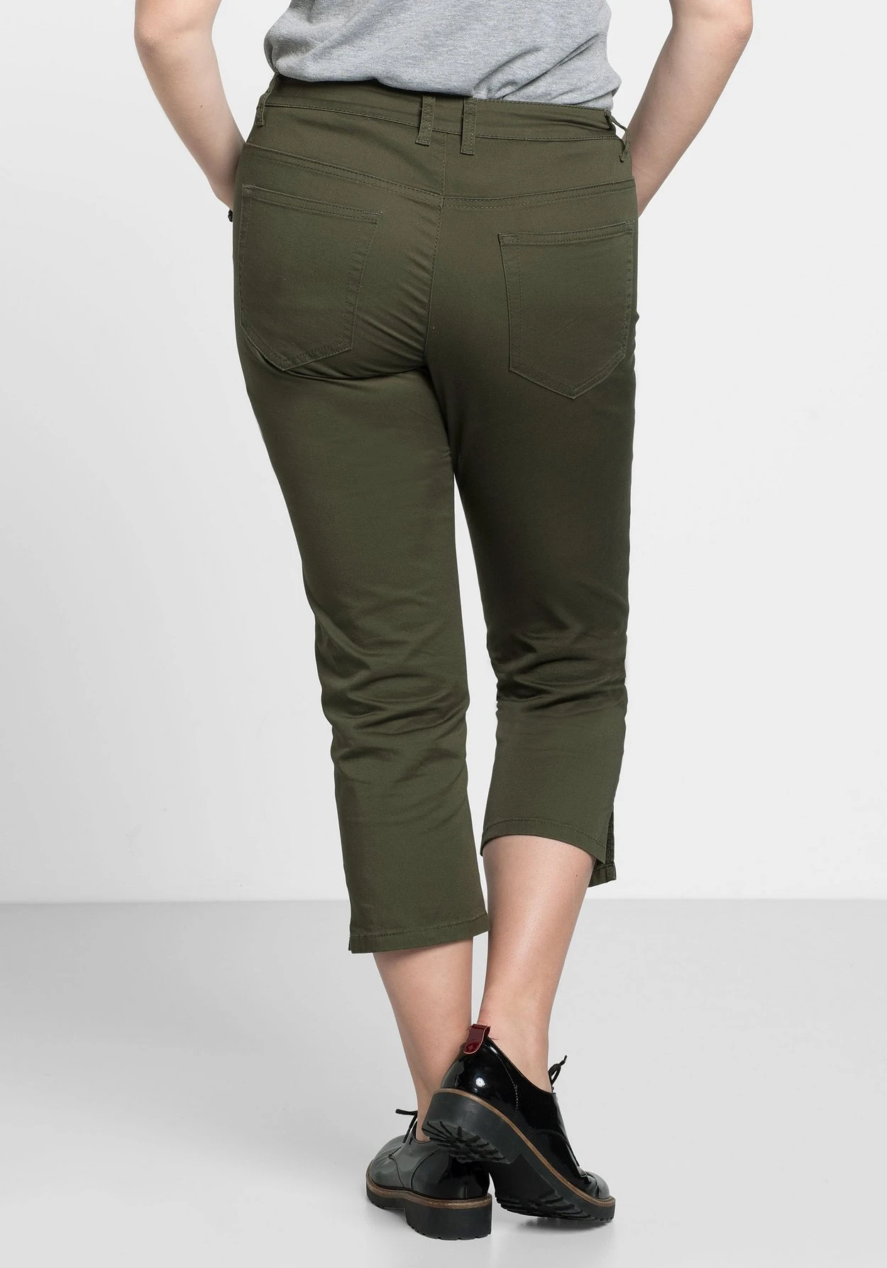 Sheego Schmale 7/8-Hose Aus Elastischem Baumwoll-Twill 3 Sheego Schmale 7/8-Hose Aus Elastischem Baumwoll-Twill – Bild 3