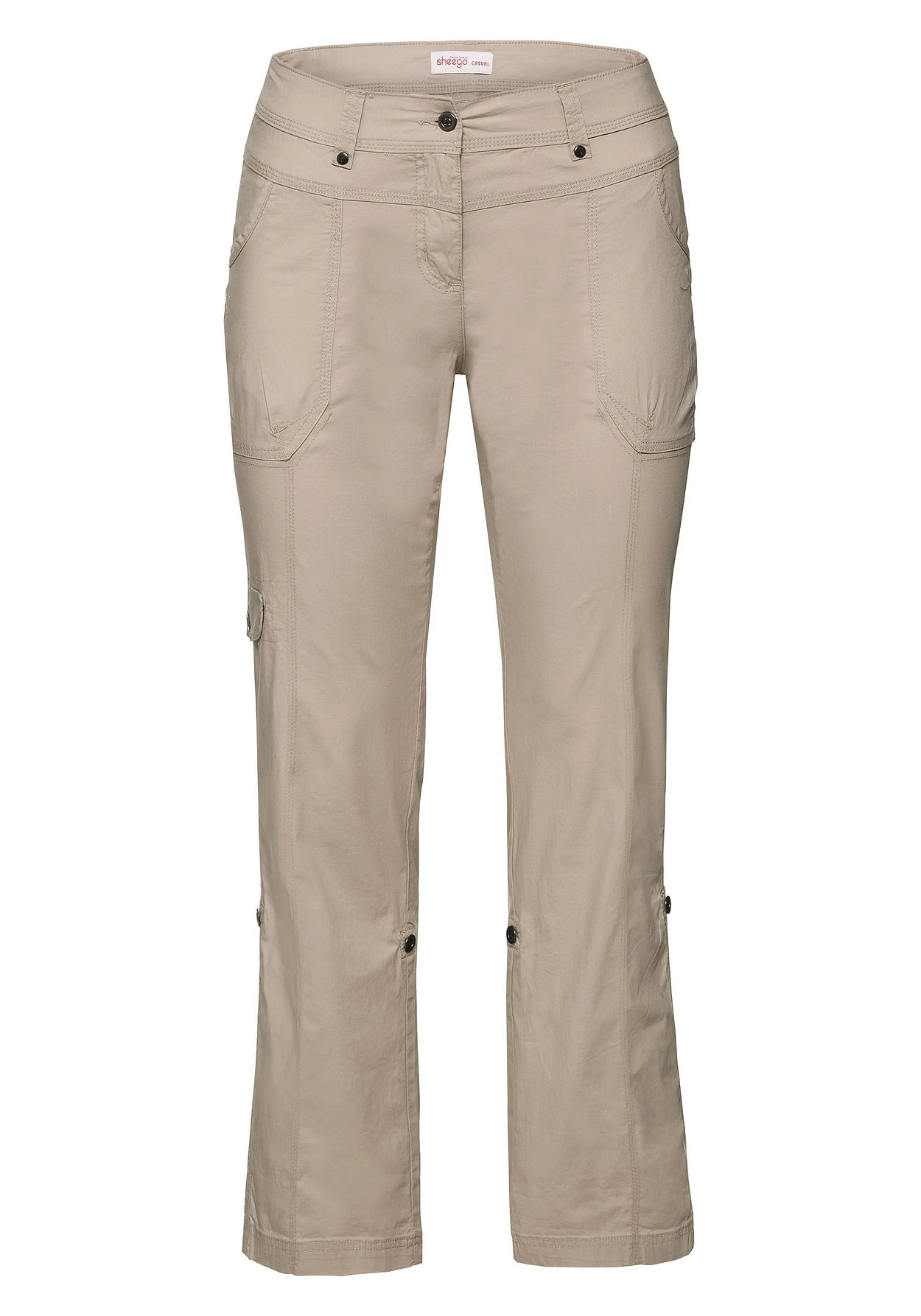 Sheego Gerade Cargo-Hose Mit Krempelbaren Beinen 4 Sheego Gerade Cargo-Hose Mit Krempelbaren Beinen – Bild 4