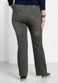 Sheego Bootcut-Jeans In 5-Pocket-Form, Mit Used-Effekten -Shego Kleidung Geschaft 11333300126 00335 00 SH