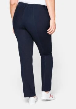 Sheego Gerade Hose Mit Teilungsnähten Und Krempelfunktion -Shego Kleidung Geschaft 11435200018 03FB8 00 SH