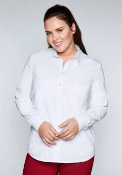 Sheego Bluse In Leicht Tailliertem Schnitt, Mit Stretchanteil