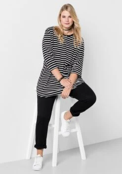 Sheego Schmale Stretchhose Aus Baumwoll-Twill -Shego Kleidung Geschaft 11552100289 003IZ 00 SH