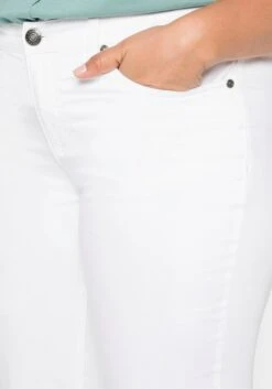 Sheego Gerade Hose Aus Baumwoll-Twill -Shego Kleidung Geschaft 11555000010 03OPG 00 SH