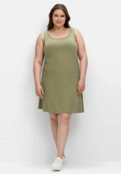 Sheego Kleid In A-Linie Mit Breiten Trägern