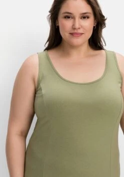 Sheego Kleid In A-Linie Mit Breiten Trägern -Shego Kleidung Geschaft 12037502000 04L06 02 SH