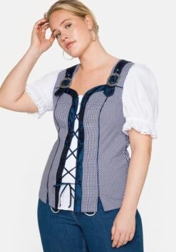 Sheego Trachtenbluse Im Corsagen-Look 10 Sheego Trachtenbluse Im Corsagen-Look -Shego Kleidung Geschaft 12363401579 04AVL 02 SH