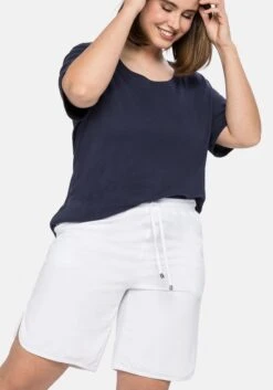 Sheego Jersey-Bermudas Mit Schlupfbund Und Tunnelzug -Shego Kleidung Geschaft 13193000010 04CDL 02 SH