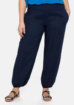 Sheego Weite Strandhose Mit Smokbund