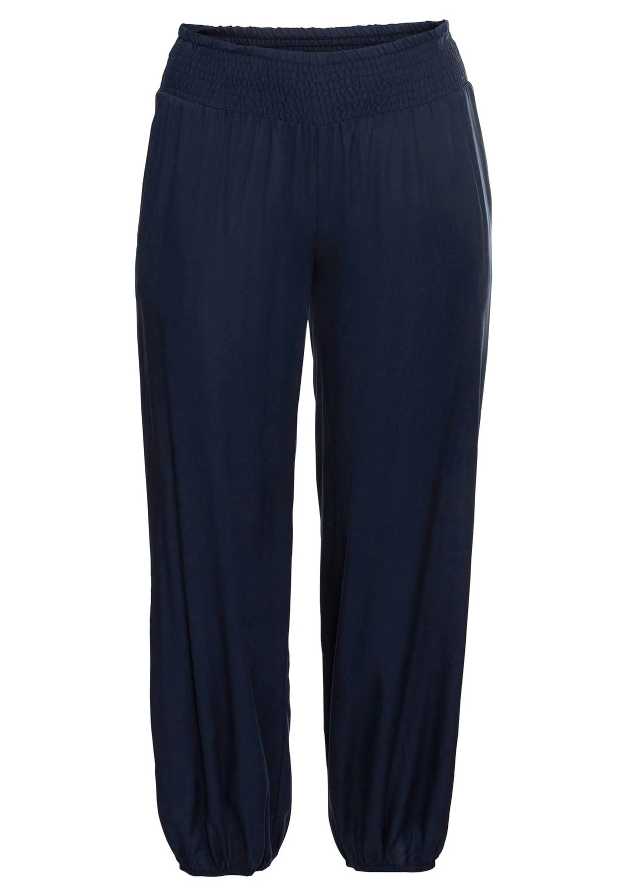 Sheego Weite Strandhose Mit Smokbund 4 Sheego Weite Strandhose Mit Smokbund – Bild 4