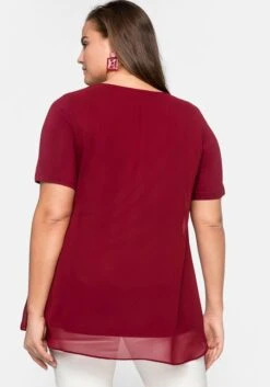 Sheego Blusenshirt Mit Gelegten Falten, Im Lagenlook 7 Sheego Blusenshirt Mit Gelegten Falten, Im Lagenlook -Shego Kleidung Geschaft 13496400259 037LA 00 SH