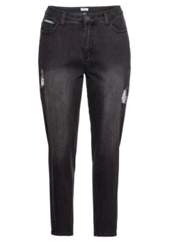 Sheego Mom-Jeans Mit Destroyed-Effekten Und Formbund -Shego Kleidung Geschaft 13727700341 03GYW 00 SH