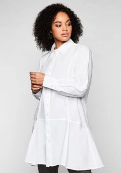 Sheego Longbluse Mit Ausgestelltem Saum -Shego Kleidung Geschaft 13836300010 03U1C 02 SH