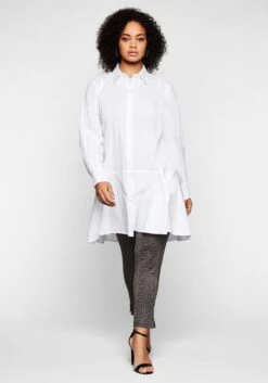 Sheego Longbluse Mit Ausgestelltem Saum -Shego Kleidung Geschaft 13836300010 03U1E 01 SH