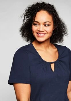 Sheego Jerseykleid Mit Cut-out Am Ausschnitt -Shego Kleidung Geschaft 13847200018 03UEE 00 SH