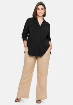 Sheego Hose Im Marlene-Schnitt Aus Leinen-Viskose-Mix -Shego Kleidung Geschaft 13892100787 04CAP 02 SH