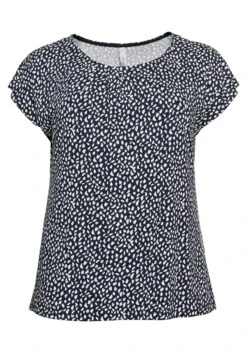 Sheego Kurzarmshirt Mit Alloverdruck Und Seitlichen Falten -Shego Kleidung Geschaft 13920000035 03PMG 00 SH
