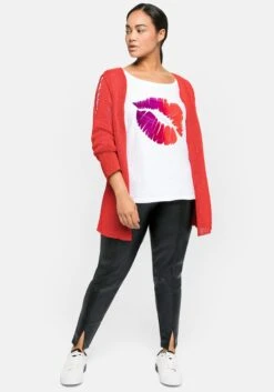 Sheego Leggings In Lederoptik, Mit Schlitz Am Saum 12 Sheego Leggings In Lederoptik, Mit Schlitz Am Saum -Shego Kleidung Geschaft 14002900289 043CY 02 SH