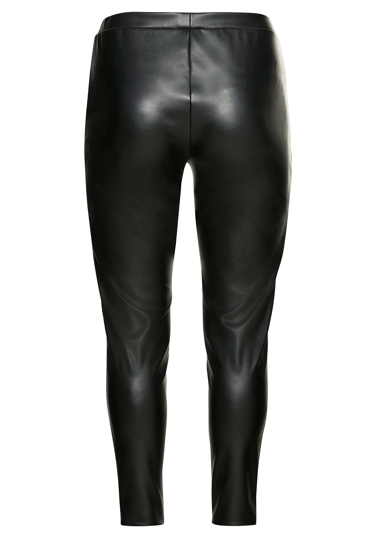 Sheego Leggings In Lederoptik, Mit Schlitz Am Saum 6 Sheego Leggings In Lederoptik, Mit Schlitz Am Saum – Bild 6