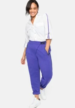Sheego Joggpants Mit Gummibund Und Druckknöpfen -Shego Kleidung Geschaft 14003100184 043C3 02 SH