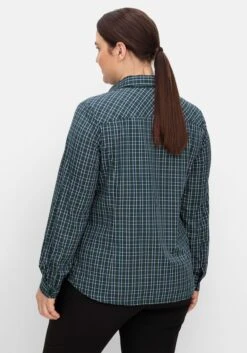 Sheego Karierte Wanderbluse Mit Taschen -Shego Kleidung Geschaft 14009801735 04U54 02 SH