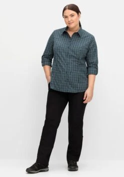 Sheego Karierte Wanderbluse Mit Taschen -Shego Kleidung Geschaft 14009801735 04U55 02 SH