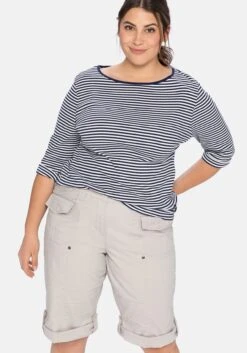 Sheego Stretch-Bermudas Mit Aufgesetzten Taschen Und Patten -Shego Kleidung Geschaft 14012200780 03Y10 02 SH