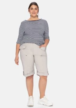 Sheego Stretch-Bermudas Mit Aufgesetzten Taschen Und Patten -Shego Kleidung Geschaft 14012200780 03Y19 02 SH