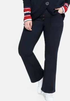 Sheego Bootcut-Hose Mit Markanter Knopfleiste -Shego Kleidung Geschaft 14021900035 0433T 02 SH