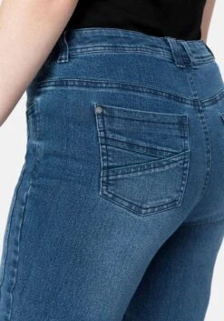 Sheego Slim Jeans Mit Vorverlegter Teilungsnaht -Shego Kleidung Geschaft 14026100053 043JS 02 SH