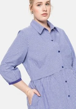 Sheego Karobluse Mit 3/4-Ärmeln, In A-Silhouette -Shego Kleidung Geschaft 14030800184 043QJ 02 SH