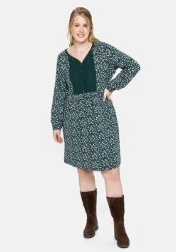 Sheego Jerseykleid Mit Bluseneinsatz Vorn, In Kniefreier Länge -Shego Kleidung Geschaft 14036701878 043MW 02 SH