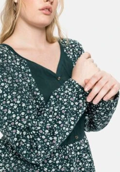 Sheego Jerseykleid Mit Bluseneinsatz Vorn, In Kniefreier Länge -Shego Kleidung Geschaft 14036701878 043MX 02 SH