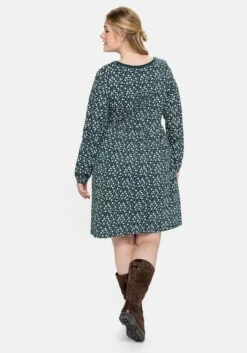 Sheego Jerseykleid Mit Bluseneinsatz Vorn, In Kniefreier Länge -Shego Kleidung Geschaft 14036701878 043N2 02 SH