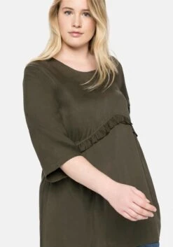 Sheego Tunika Mit Dekorativer Rüsche An Der Taille -Shego Kleidung Geschaft 14041900172 043ZJ 02 SH