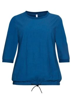 Sheego Tunika Mit 3/4-Ärmeln, Tunnelzug Am Saum -Shego Kleidung Geschaft 14049200051 043X8 00 SH