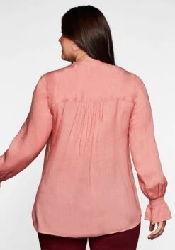 Sheego Tunika Mit Smok-Bündchen Und Ajour-Tape -Shego Kleidung Geschaft 14069300246 044NI 00 SH