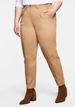 Sheego Hose OLIVIA Mit High-Waist-Bund Und Naht Vorn