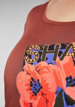 Sheego Langarmshirt Mit Frontdruck Und Neonnieten -Shego Kleidung Geschaft 14102701562 045S6 00 SH