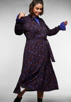 Sheego Blusenkleid Mit Alloverprint Und Bindeband -Shego Kleidung Geschaft 14102900377 045Q9 00 SH