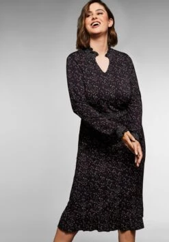 Sheego Figurbetontes Midikleid Mit Smokdetails -Shego Kleidung Geschaft 14103000377 045WT 00 SH