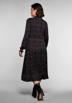 Sheego Figurbetontes Midikleid Mit Smokdetails -Shego Kleidung Geschaft 14103000377 045WW 00 SH