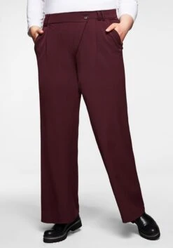 Sheego Weite Hose Mit Asymmetrischem Verschluss -Shego Kleidung Geschaft 14104200283 044YC 01 SH