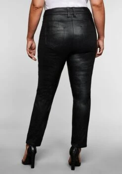 Sheego Schmale Hose Mit Glitzerdruck-Beschichtung -Shego Kleidung Geschaft 14104400289 045SC 00 SH