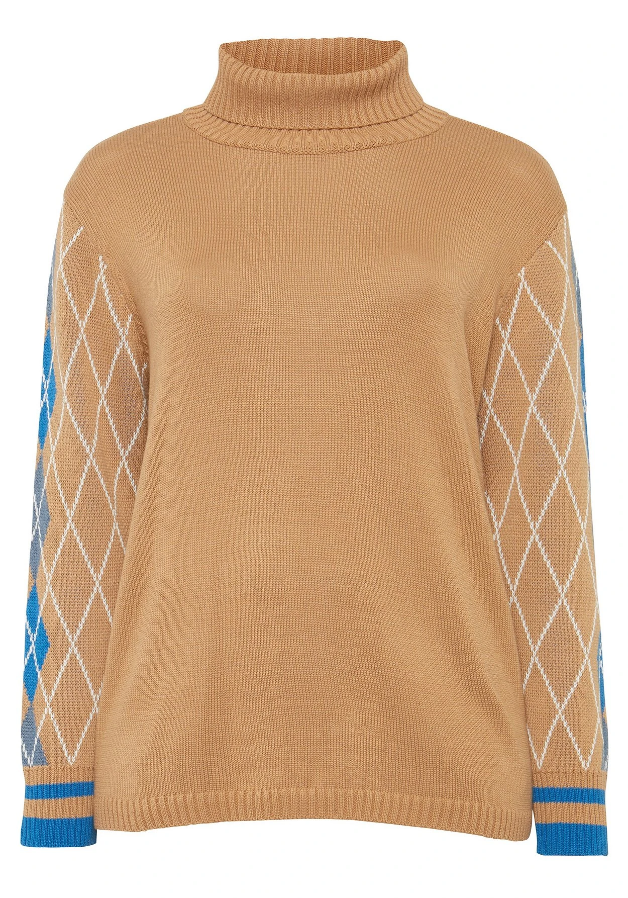 Sheego Pullover Mit Rollkragen Und Rautenmuster 3 Sheego Pullover Mit Rollkragen Und Rautenmuster – Bild 3