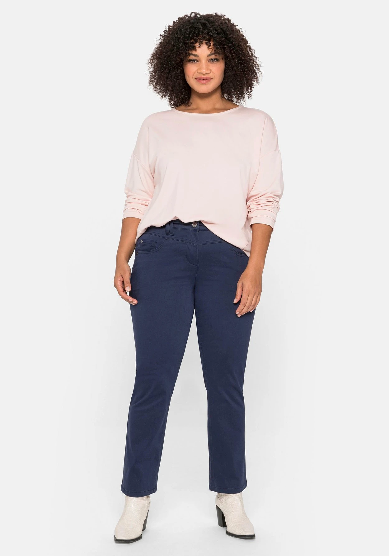 Sheego Gerade Twill-Hose In Extrakurzer Petite-Länge 5 Sheego Gerade Twill-Hose In Extrakurzer Petite-Länge – Bild 5