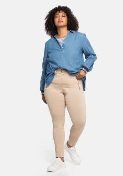 Sheego Skinny Hose Mit High-Waist-Bund, Superelastisch -Shego Kleidung Geschaft 14176200780 0498U 02 SH