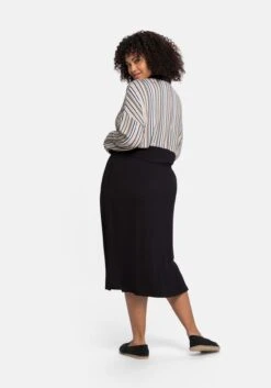 Sheego Blusenkleid Mit Knopfleiste Und Streifen -Shego Kleidung Geschaft 14181000289 04999 02 SH