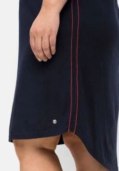 Sheego Relax-Shirtkleid Mit V-Ausschnitt, Aus Interlock -Shego Kleidung Geschaft 14181600018 04L8W 02 SH