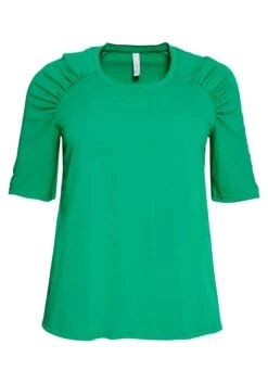 Sheego Shirt Mit Gerafften Raglanärmeln Und Rundhalsausschnitt -Shego Kleidung Geschaft 14184201515 049FI 00 SH